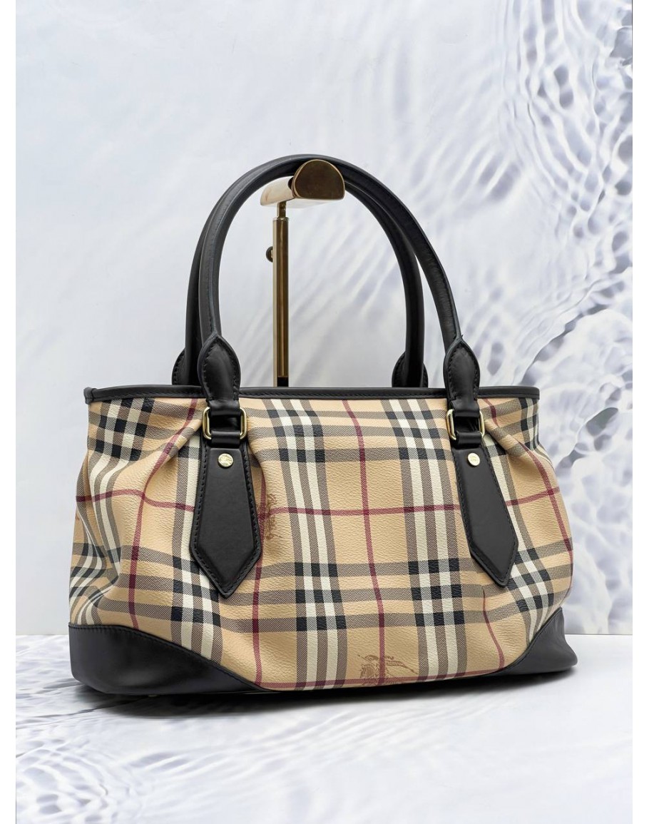 Burberry haymarket check tote store bag price